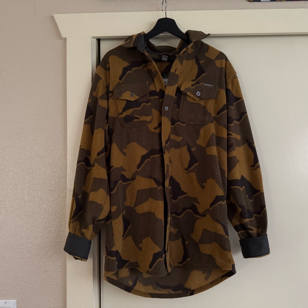 Brown Camo Flannel Shirt